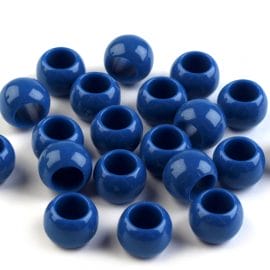 Plastove-koraliky- s veľkym- prievlakom 7x 10-modre