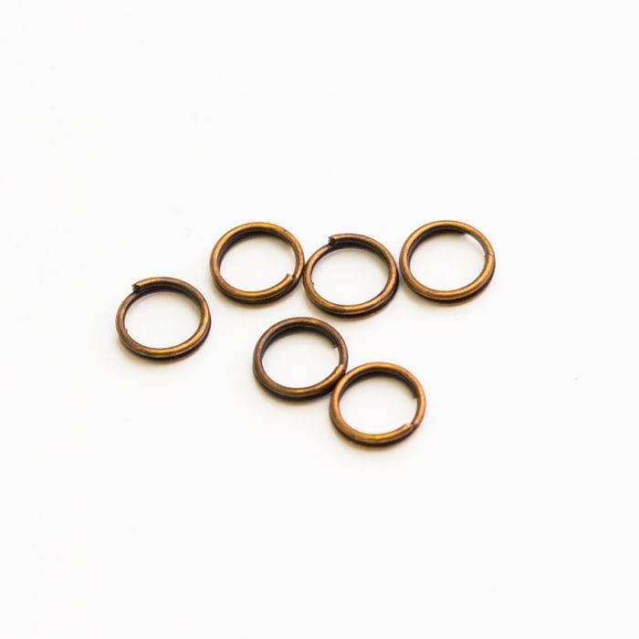 Dvojitý krúžok 6 mm farba bronz