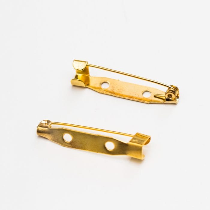 Brošňový mostík 5 x 30 mm farba zlatá