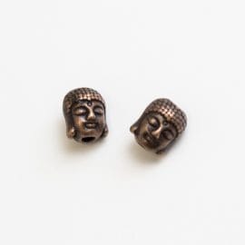 kovova-koralka-hlava-buddha-medena