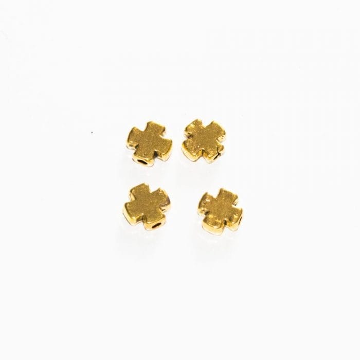 Krížik 8 x 8 mm farba zlatá