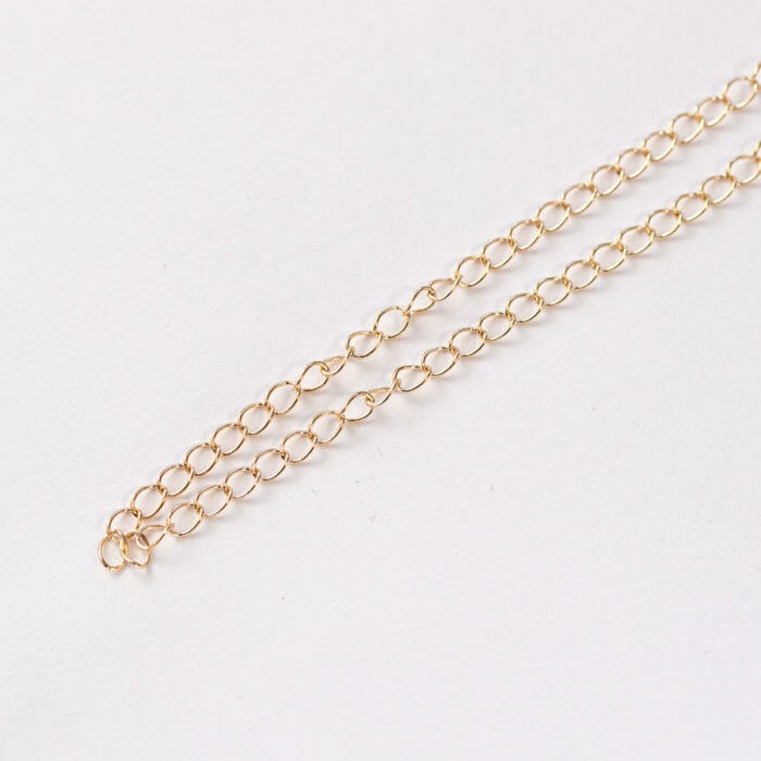 Kovová retiazka galvanizovaná 3,6 x 4,2 mm farba rose gold