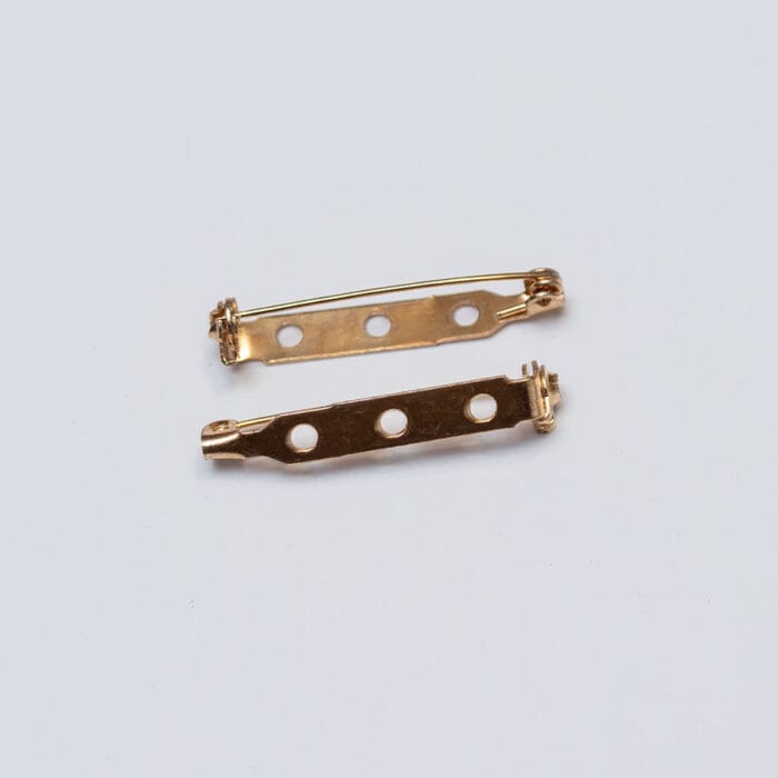 Brošňový mostík s poistkou 5 x 20 mm farba zlatá