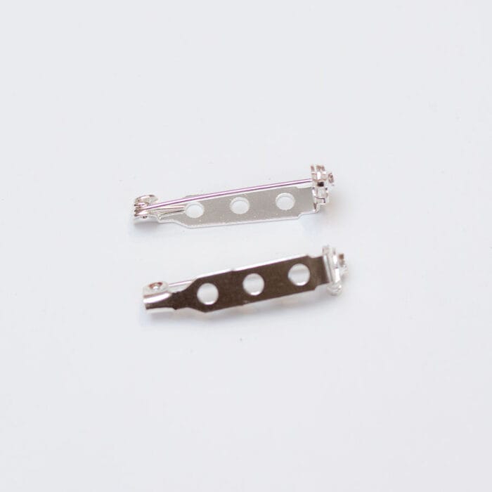 Brošňový mostík s poistkou 5 x 32 mm farba strieborná